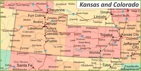 Time Zone Map Kansas Colorado Map Of World