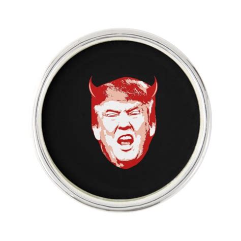 Trump Devil Head Anti Trump Lapel Pin