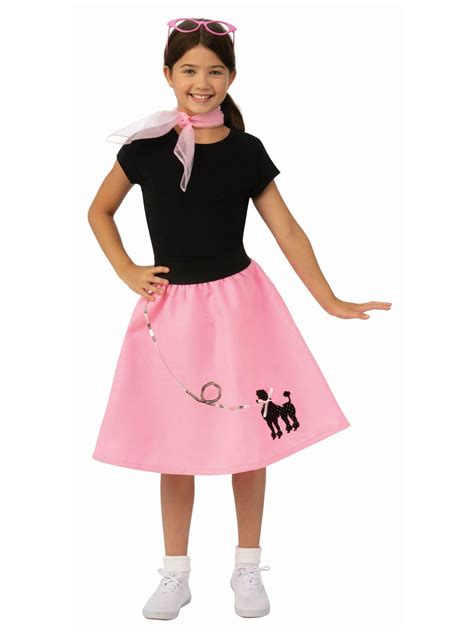Girls Poodle Skirt Costume Girls Poodle Skirt Poodle Skirt Outfit