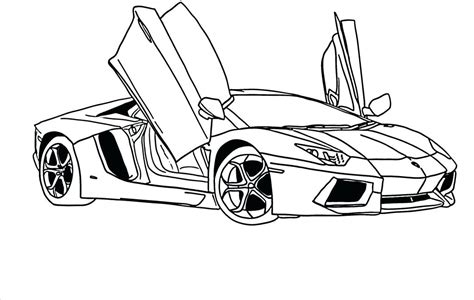 Lamborghini Aventador Drawing Outline At Getdrawings Free Download