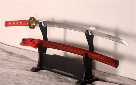Hand Polished Katana Japanese Samurai Sword Clay Tempered Damascus