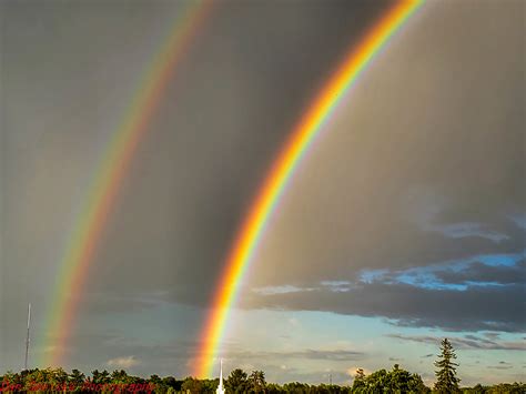 Vibrant Bright Double Rainbow | Very bright vibrant double ...