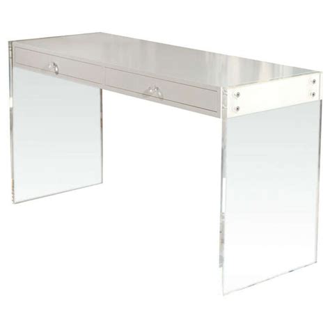 Custom Lucite Lacquered Desk At 1stdibs