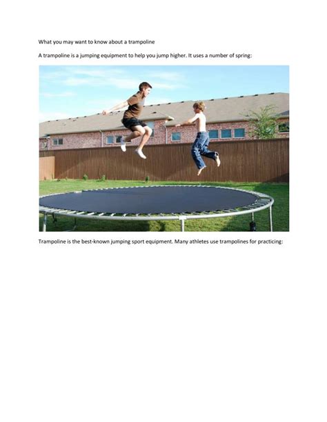 Maybe you would like to learn more about one of these? How To Jump Higher On A Trampoline