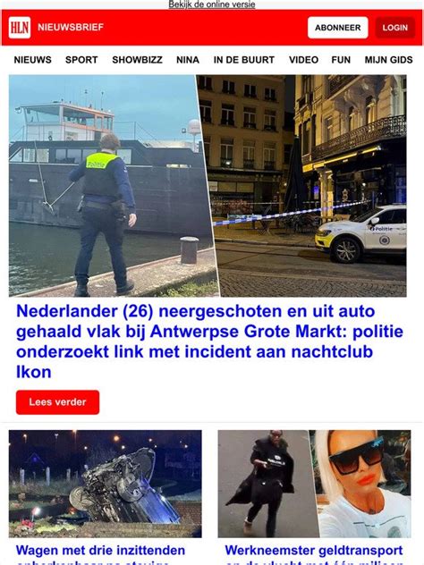 hln nederlander 26 neergeschoten en uit auto gehaald vlak bij antwerpse grote markt politie