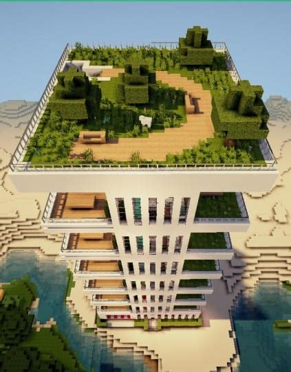 The greenhouse would keep out animals and mobs, but you should still light to get flowers for your garden, you can use bonemeal on grass to grow them or find them naturally throughout the world. Modern Apartments 2 - Minecraft Building Inc