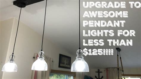 How To Change Pendant Light Fixtures Cheap Light Fixture Update Youtube