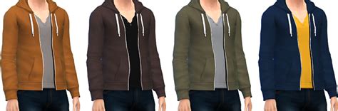 My Sims 4 Blog Zip Up Hoodies For Males By Marvinsims