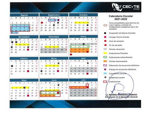 Calendario Escolar Cecyte 2022 A 2023 Tahoe Interior Imagesee
