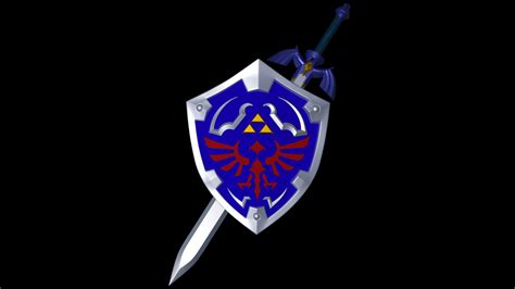 Artstation Hylian Shield And Master Sword From The Legend Of Zelda