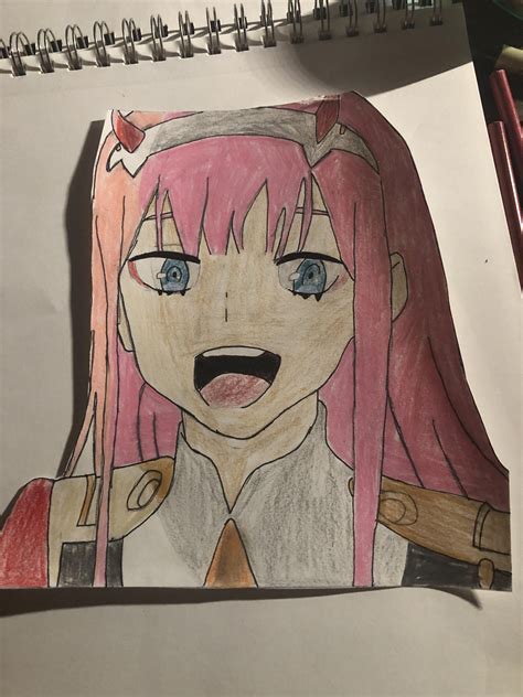 My Best Zero Two Drawing Yet Im Very Happy How This Turned Out R