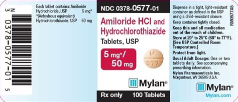 Amiloride Hclhctz 550mg Rx Products