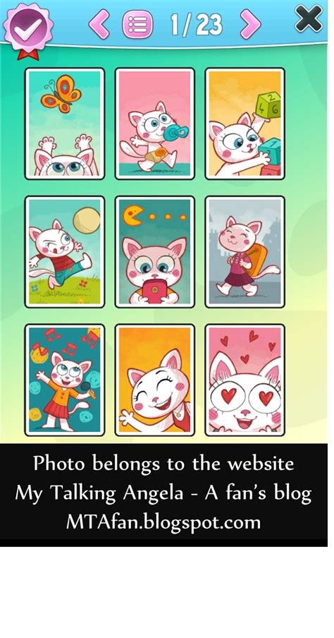My Talking Angela A Fans Blog Stickers Collection