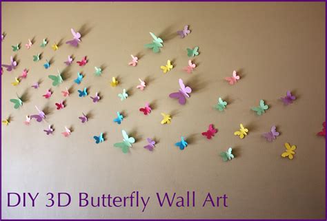 Moomama Diy 3d Butterfly Wall Art With Free Templates