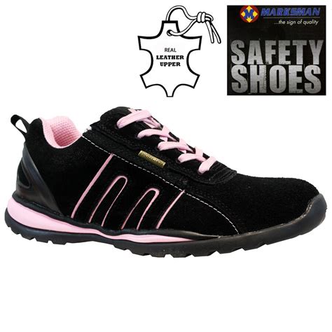 Ladies Leather Steel Toe Cap Safety Work Womens Trainers Shoes Boots Size Uk 3 9 Ebay