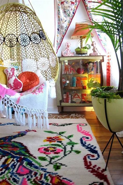 Bold, colorful patterns are a hallmark of bohemian home decor. Bohemian Interior Design Trend and Ideas - Boho Chic Home ...