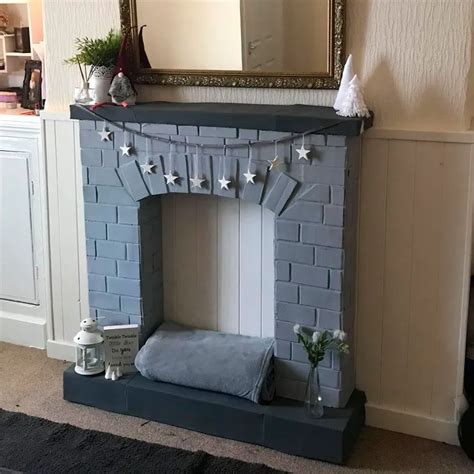 This Diy Cardboard Fireplace Idea Is Really Thinking Outside The Box