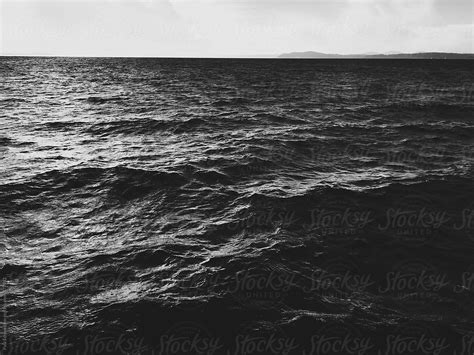 Expansive View Of Stormy Ocean And Sky Puget Sound Wa By Stocksy