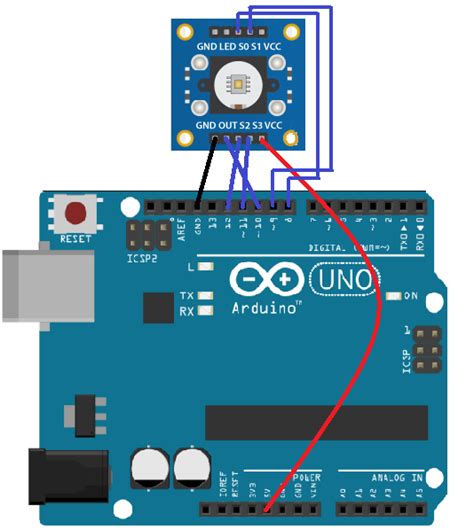 Arduino And Color Rgb Sensor Tcs230 Interfacing