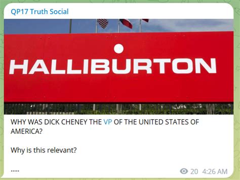 selfreflection777 on twitter why was dick cheney the vp of the united states of america did