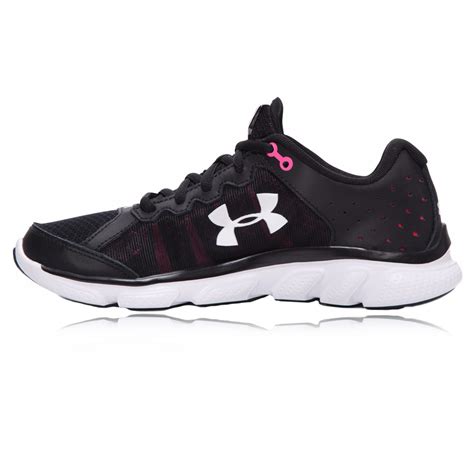 Under Armour Micro G Assert 6 Womens Black Sneakers Running Shoes