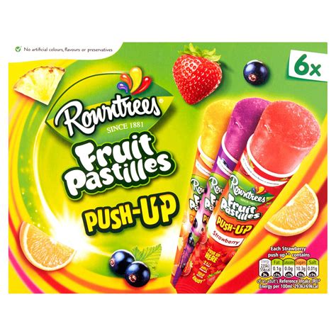 Rowntrees Fruit Pastilles Push Up 6 X 80ml Ice Lollies Iceland Foods