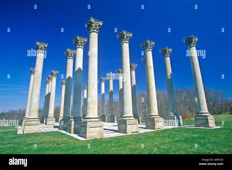 National Capitol Columns At The National Arboretum Washington Dc Stock