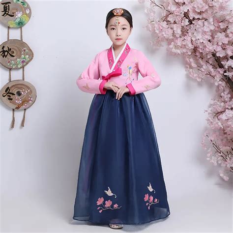 New Luxury Traditional Korean Hanbok Ethnic Long Sleeve Korean Clothing