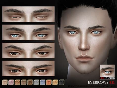 The Sims Resource S Club Wm Thesims4 Eyebrows31 M