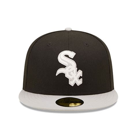 Official New Era Letterman Chicago White Sox Black 59fifty Fitted Cap