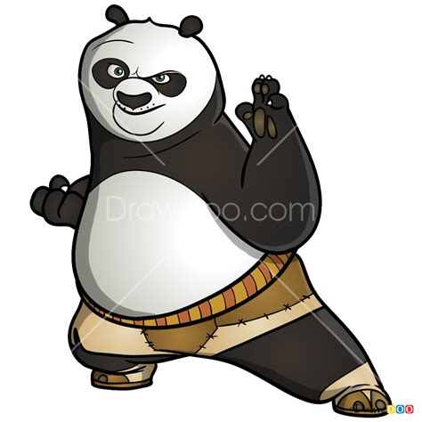 How To Draw Po Kung Fu Panda
