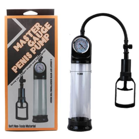 Máy Hút Chân Không Làm To Dương Vật Bơm Tay Đồng Hồ Đo Áp Suất Master Gauge Penis Pump