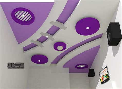 Sheet pop ceiling design consists of two layers of thick construction paper and a layer of hardened gypsum with a filler between them. Latest-POP-false-ceiling-design-for-living-room-POP-design ...
