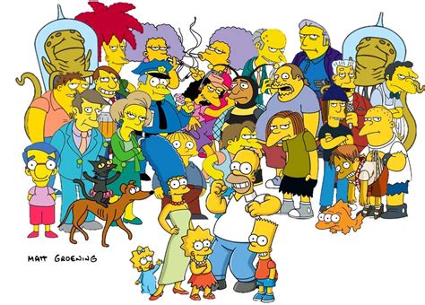 Simpsons Characters List