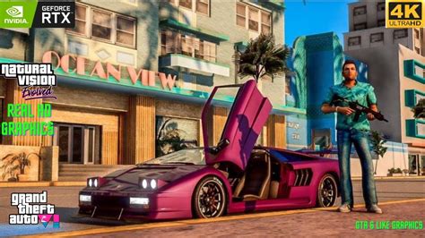 Gta 5 Vice City Vice Cry Remastered Mod Nve Graphic Mods Youtube