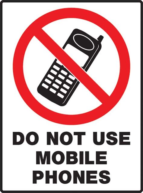Do Not Use Mobile Phone Sign Clipart Best