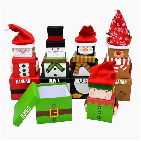 Personalised Christmas Character T Boxes Personalised Xmas