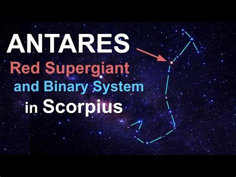 Antares Star System Bright Binary Pair In Scorpius The Scorpion Youtube