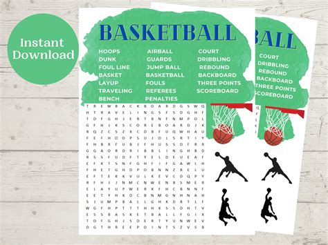 Basketball Word Searches