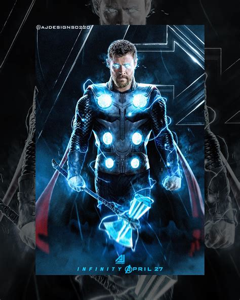 Thor Infinity War Poster Ajdesigns0220 Rmarvelstudios