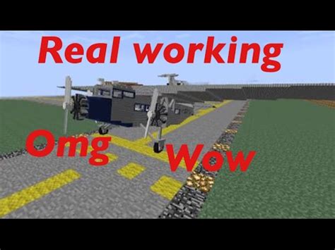 As always, if you have any questions about how minecarts work feel free to leave a question down below in the comments. How to make a working plane in minecraft no mods - YouTube