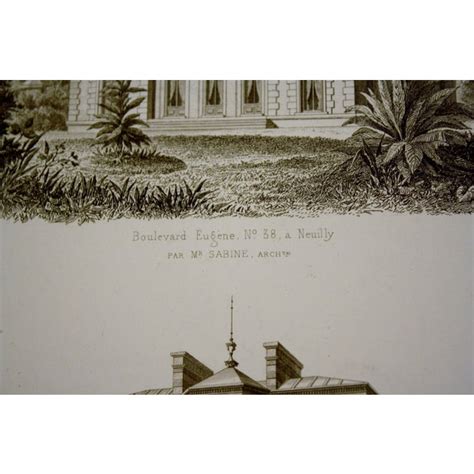 Cesar Daly 19th Century Architectural Drawing Vi Chairish