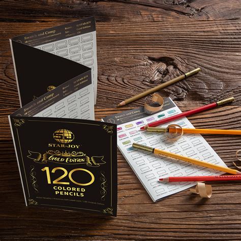 Buy Sj Star Joy Gold Edition 120 Colored Pencils For Adult Coloring