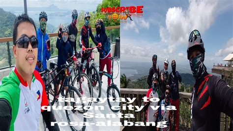 Tagaytay To Quezon City Via Santa Rosa Alabang Bike Ride YouTube