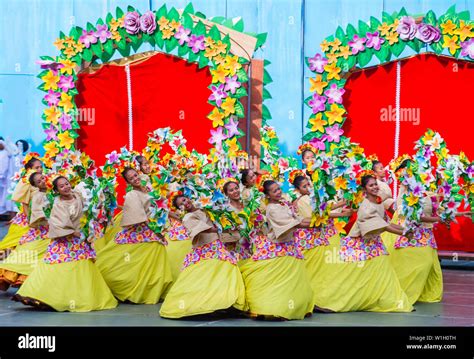Cebu City Philippines Jan 21 Participants In The Sinulog Festival