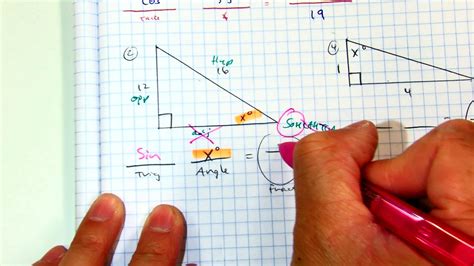 The starter recaps finding a side length using standard trig functions. trig find angle given two sides INVERSE slide 42, prob 2 ...