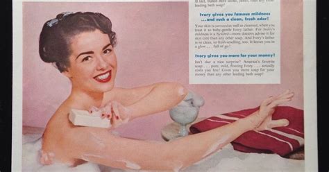 1953 Ivory Bath Soap Magazine Ad Woman In Bubble Bath America