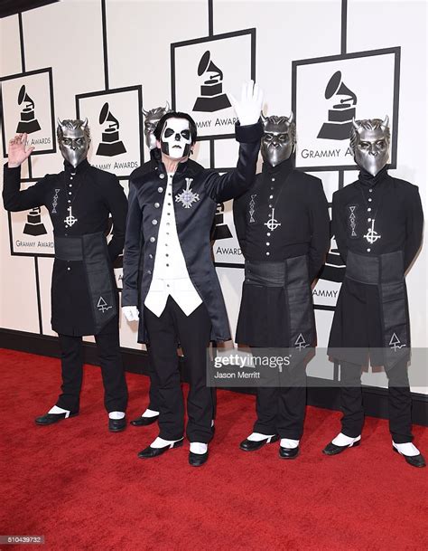 musicians papa emeritus iii and ghost attend the 58th grammy awards news photo getty images