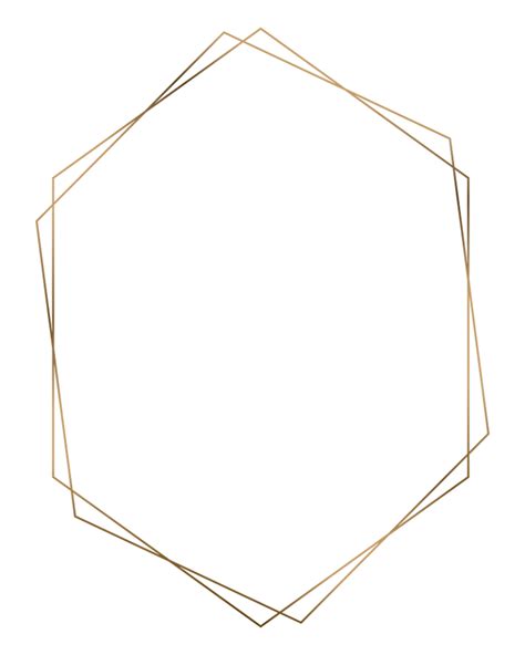 Gold Hexagon Png High Resolution