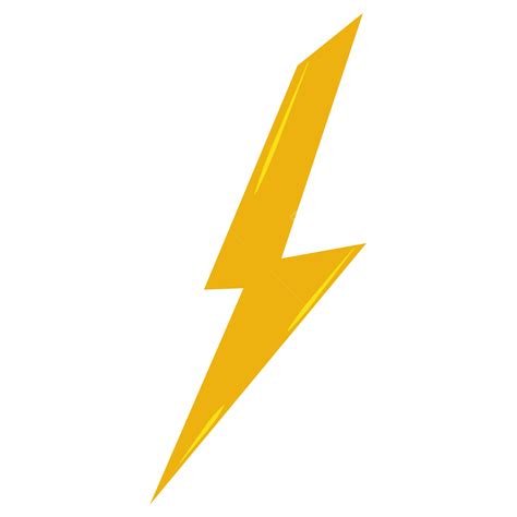 Cartoon Minimalist Lightning Bolt Icon Lighting Light Bolt Png And